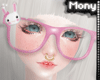 x Bunny Glasses - Pink