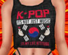 k-pop black shirt