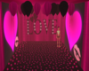 pink and black love room