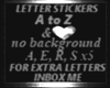 LETTER R STICKER 3OF6 Rs