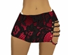 Red Black Lace MiniSkirt