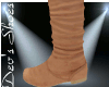 {D} Tan Slouch Boots