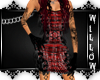 WB Red Grundge Dress