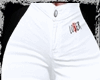 !N! White Lower Shorts