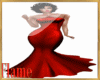 red silk designer gown