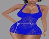 "D" Romper Blue