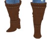 Brown boots w/stitching