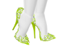 Lime Swirlly Heels