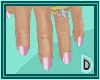 Dainty Hands w/pink nail