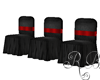 Black Red Wedding Chairs