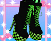 x❄ |eGirl Boots Green