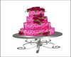 Fuschia Wedding Cake