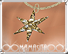 [M]GOLD STARS NECKLACE