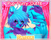 FURRY PUP Blue Purple Puppy