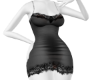 Black Lacey Satin Dress