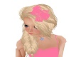 kids pink lace bow