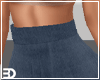 Denim Dark Ruffle Skirt
