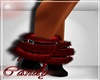 Red /Blk Fur Boots