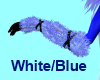 White/Blue Arm Fur