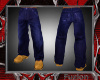Blue boot cut jeans(M)