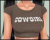 Brown COWGIRL Top