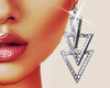 Triangle Silver Earrings
