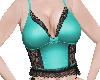 A~ Teal Lace Corset