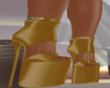 Larisa gold heels