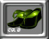 CRF* Lime Flip Flops