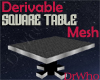 Anime Square Table Mesh