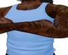blue tank top