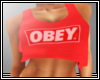 F| Obey Shirt in Red