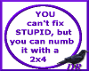 Stupid (Purple)