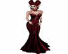 vampire red gown