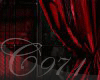 [C971] 2 Bg red curtain