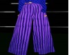 purple pleated pants