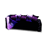 Black/purple sofa