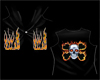 skull with fire shirt