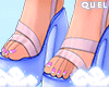 Q 🤍 Cora Sandals Blue