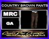 COUNTRY BROWN PANTS