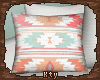 K. Accent Pillow; Coral 