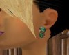 CAN Green Opal Earrings