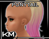 +KM+ Pony Tail Blond/Pnk