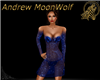 Kina Short Dress Blue