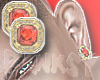 B| Ruby Gold Earrings