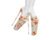 $ LV Flowers Heels $