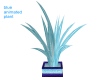 BLUE ANIMATED PLANT