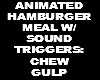 Ani Burger meal w/ sound