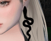 AB Black Snake Earrings