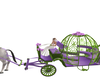 lilac wedding carriage